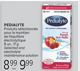 Brunet PEDIALYTE Produits sélectionnés pour le maintien de l'équilibre électrolytique offer
