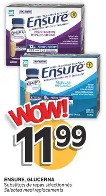 Brunet ENSURE, GLUCERNA Substituts de repas sélectionnés offer
