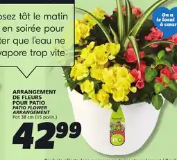 IGA PATIO FLOWER ARRANGEMENT offer