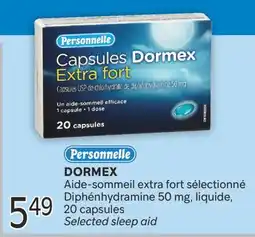 Brunet Personnelle Dormex Aide-sommeil extra fort sélectionné Diphénhydramine 50 mg liquide offer