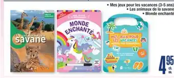 Jean Coutu Mes jeux pour les vacances (3-5 ans), Les animaux de la savane, Monde enchanté offer