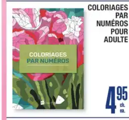 Jean Coutu COLORIAGES PAR NUMÉROS POUR ADULTE offer