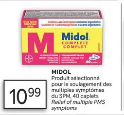 Brunet MIDOL Produit sélectionné pour le soulagement des multiples symptômes, du SPM offer