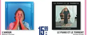Jean Coutu L'AMOUR William Cloutier et LE PIANO ET LE TORRENT Viviane Audet offer