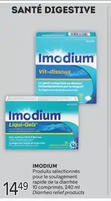 Brunet IMODIUM Produits sélectionnés pour le soulagement rapide de la diarrhée offer