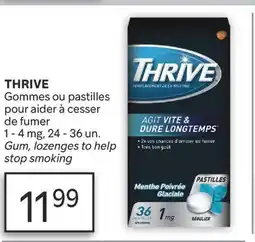 Brunet THRIVE Gommes ou pastilles pour aider à cesser de fumer offer