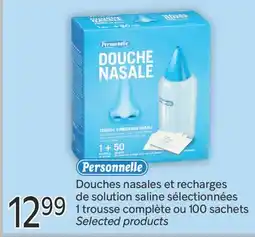Brunet Personnelle Douches nasales et recharges de solution saline sélectionnées offer