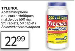 Brunet TYLENOL Acétaminophène douleurs arthritiques, mal de dos 650 mg offer