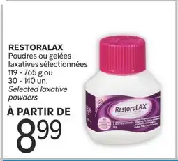 Brunet RESTORALAX Poudres ou gelées laxatives sélectionnées offer