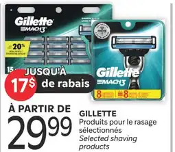 Brunet GILLETTE Produits pour le rasage sélectionnés offer