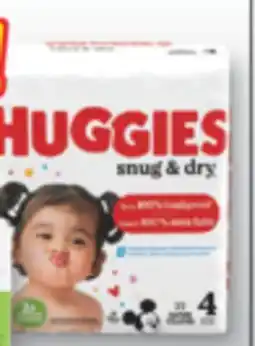 Familiprix Huggies Snug & Dry baby diapers Size 4 (22-37lb) - 27un offer