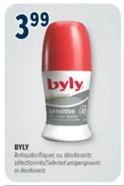 Familiprix Byly Sensitive unscented anti-perspirant offer