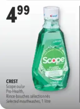 Familiprix Crest Scope Classic original mint mouthwash offer