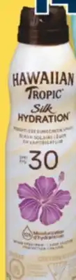Familiprix Hawaiian Tropic Silk Hydration clear SPF30 sunscreen spray 170g offer