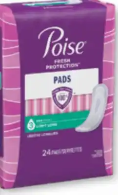 Familiprix Poise long length light absorbency pads 24un offer