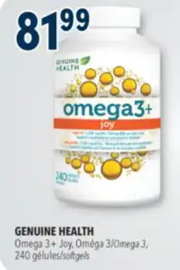 Familiprix GENUINE HEALTH Omega 3+ Joy, 240 softgels offer