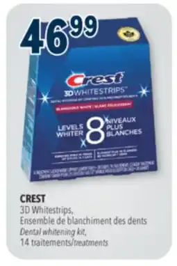 Familiprix CREST, 3D Whitestrips Dental whitening kit, 14 treatments offer