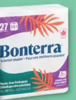 Familiprix Bonterra 2-ply paper towel mega rolls 3un offer