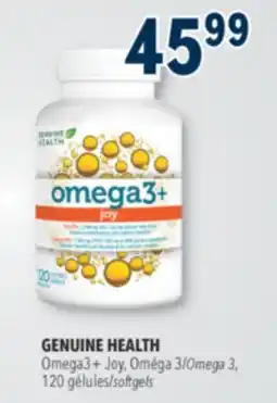 Familiprix GENUINE HEALTH Omega3+ Joy 120 softgels offer