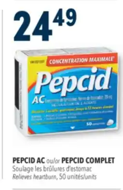 Familiprix Pepcid AC maximum strength acid controller tablets 50un offer
