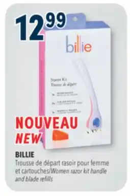 Familiprix BILLIE Women razor kit handle and blade refills offer