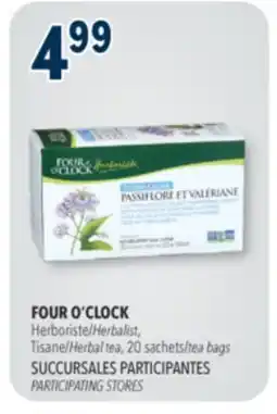 Familiprix FOUR O'CLOCK Herbalist, Herbal tea, 20 bags offer
