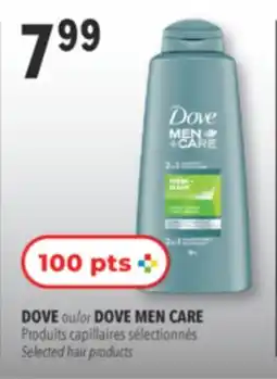 Familiprix DOVE MEN CARE, Selected hair products offer