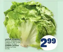 Marché Bonichoix ICEBERG LETTUCE offer