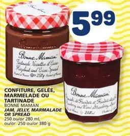 Marché Bonichoix BONNE MAMAN JAM, JELLY, MARMALADE OR SPREAD offer