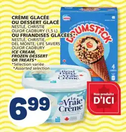 Marché Bonichoix NESTLÉ, ICE CREAM, CHRISTIE FROZEN DESSERT OR CADBURY (1,5 L) TREATS offer