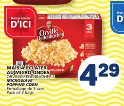Marché Bonichoix ORVILLE REDENBACHER'S MICROWAVE MICROWAVE offer