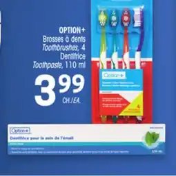 Uniprix OPTION+ Brosses à dents / Toothbrushes Dentifrice Toothpaste offer