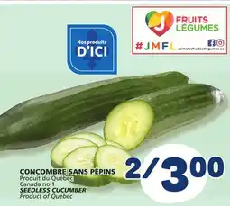 Marché Bonichoix SEEDLESS CUCUMBER offer