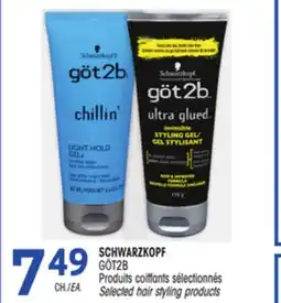 Uniprix SCHWARZKOPF GÖT2B Produits coiffants sélectionnés/Selected hair styling products offer
