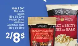Uniprix NOSH & CO. Mois soufflé Mélanges de noix sélectionnés / Popcorn Selected nut mixes offer