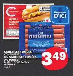 Marché Bonichoix COMPLIMENTS MAPLE LODGE FARMS WIENERS offer
