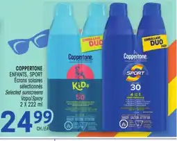 Uniprix COPPERTONE ENFANTS, SPORT Écrans solaires sélectionnés/Selected sunscreens Vapo/Spray offer