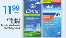 Uniprix HYDRASENSE CLARITIN Produits sélectionnés/Selected products offer