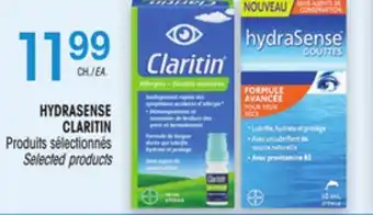 Uniprix HYDRASENSE CLARITIN Produits sélectionnés/Selected products offer