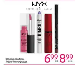 Uniprix NYX Maquillage sélectionné/Selected makeup products offer