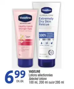 Uniprix VASELINE Lotions sélectionnées/Selected lotions offer