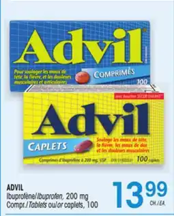 Uniprix ADVIL Ibuprofène/Ibuprofen, 200 mg Compr./Tablets ou/or caplets offer