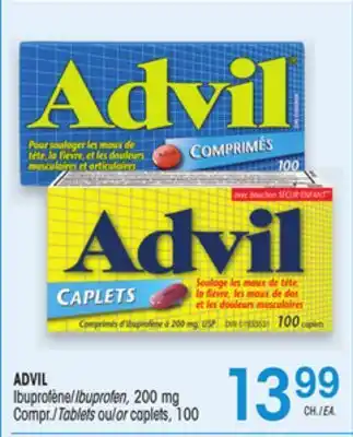Uniprix ADVIL Ibuprofène/Ibuprofen, 200 mg Compr./Tablets ou/or caplets offer