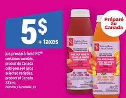 Maxi JUS PRESSÉ À FROID PC | COLD-PRESSED JUICE offer