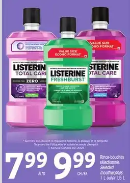 Uniprix LISTERINE Rince-bouches sélectionnés / Selected mouthwashes offer