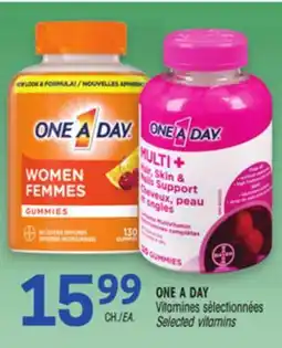Uniprix ONE A DAY Vitamines sélectionnées/ Selected vitamins offer