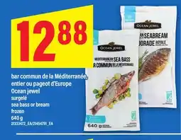 Maxi BAR COMMUN DE LA MÉDITERRANÉE, ENTIER OU PAGEOT D'EUROPE OCEAN JEWEL, 640 G | SEA BASS OR BREAM offer