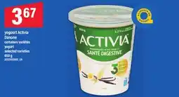 Maxi YOGOURT ACTIVIA DANONE, 650 G | YOGURT offer