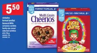 Maxi céréales format familial General Mills | family size cereal offer