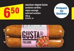 Maxi SAUCISSE VÉGANE GUSTA, 350 G | VEGAN SAUSAGE offer
